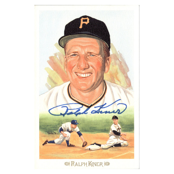 Ralph Kiner Pittsburgh Pirates Autographed Signed Perez Steele 1989 Postcard #5619/10000 (JSA COA #AX09886)