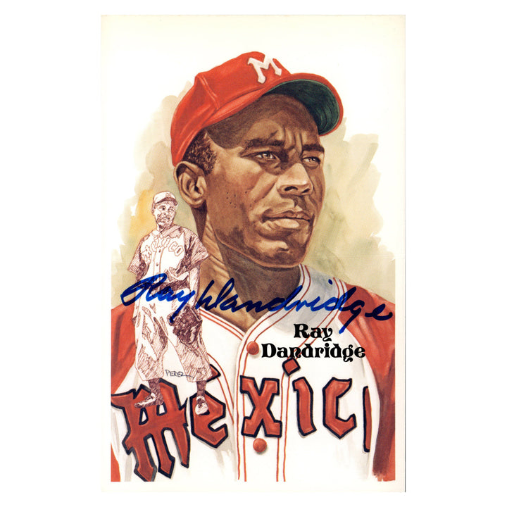 Ray Dandridge  Mexico Autographed Signed Perez Steele 1987 Postcard #5191/10000 (JSA COA #AX09901)