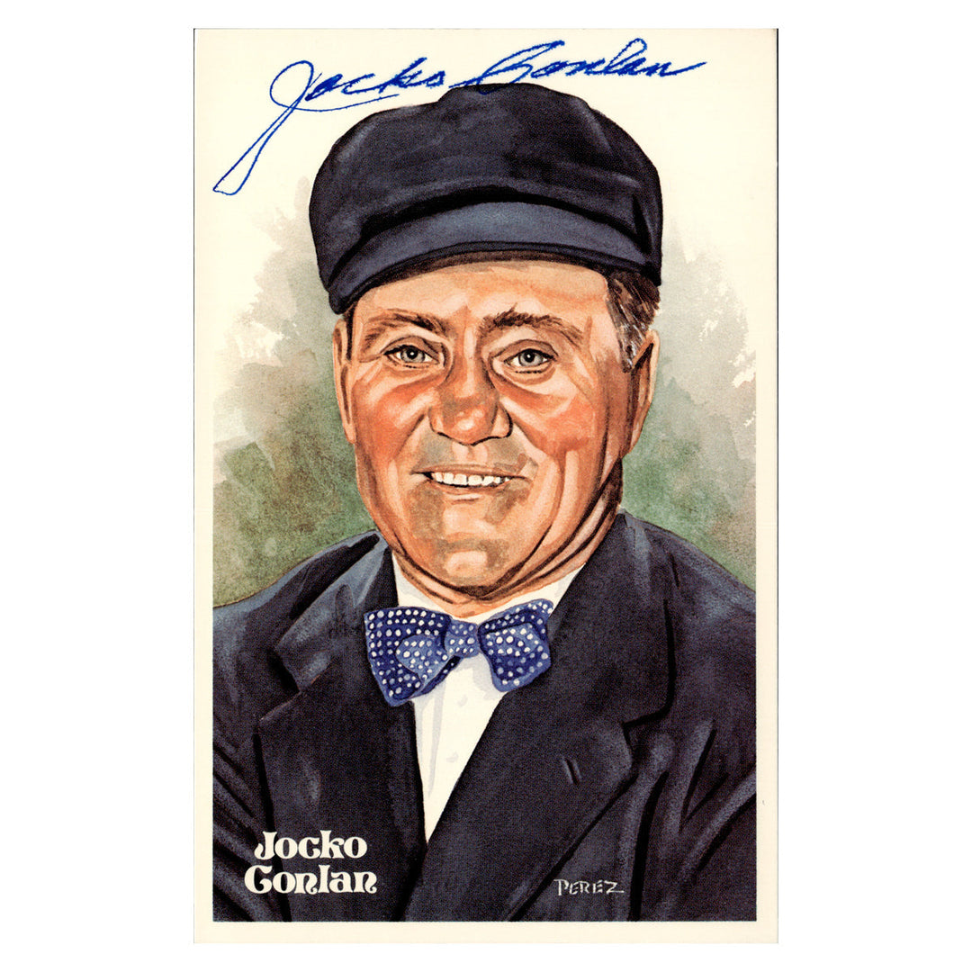 Jocko Conlan  Autographed Signed Perez Steele 1981 Postcard #9987/10000 (JSA COA #AX09917)