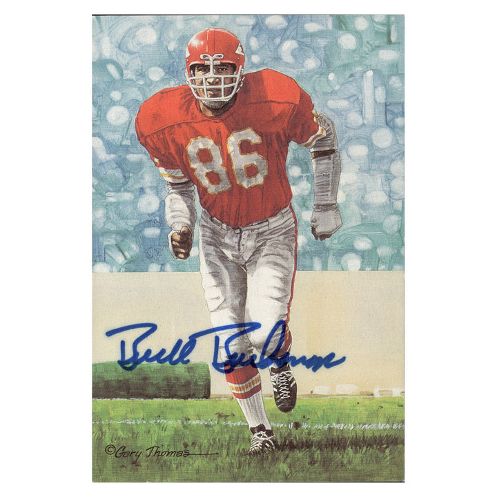Junious Buchanan Kansas City Chiefs Autographed Signed Pro Football Hall Of Fame Goal Line Art Card #282/5000 (JSA COA #CB91190)