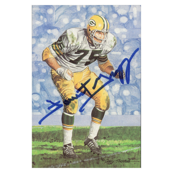 Forrest Gregg Green Bay Packers Autographed Signed Pro Football Hall Of Fame Goal Line Art Card #282/5000 (JSA COA #CB91195)