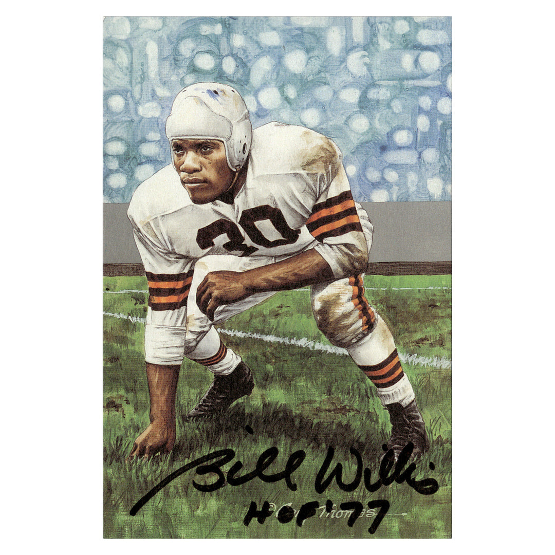 Bill Willis Cleveland Browns Autographed Signed Inscribed Pro Football Hall Of Fame Goal Line Art Card #282/5000 (JSA COA #CB91240)