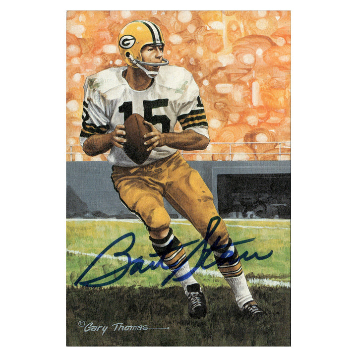 Bart Starr Green Bay Packers Autographed Signed Pro Football Hall Of Fame Goal Line Art Card #282/5000 (JSA COA #CB91252)