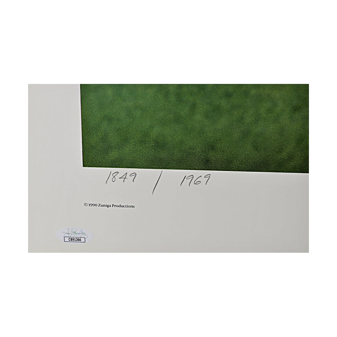 Darryl Strawberry & Doc Gooden New York Mets Dual Signed Autographed Met Legends 19x25 Lithograph LE #1849/1969 (JSA COA #CB91366)