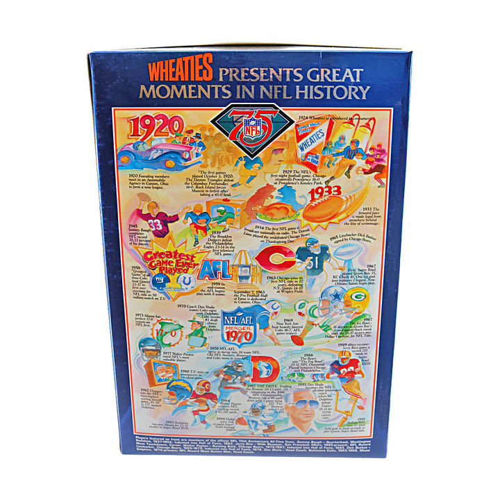 Wheaties NFL 75th Anniversary Cereal Box