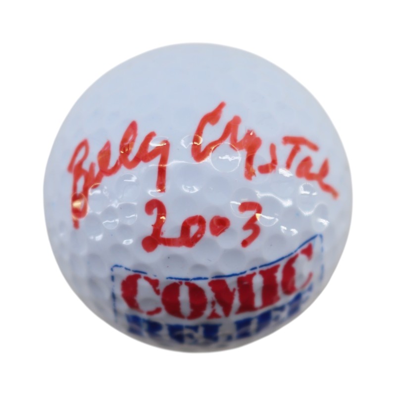 Billy Crystal Comic Relief Autographed Inscribed Golf Ball JSA COA 2