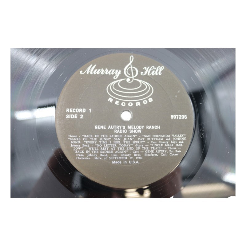 Gene Autry's Melody Ranch Radio Show Autographed Inscribed Vinyl Record Set JSA COA