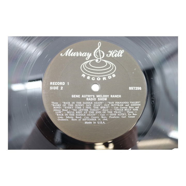 Gene Autry's Melody Ranch Radio Show Autographed Inscribed Vinyl Record Set JSA COA