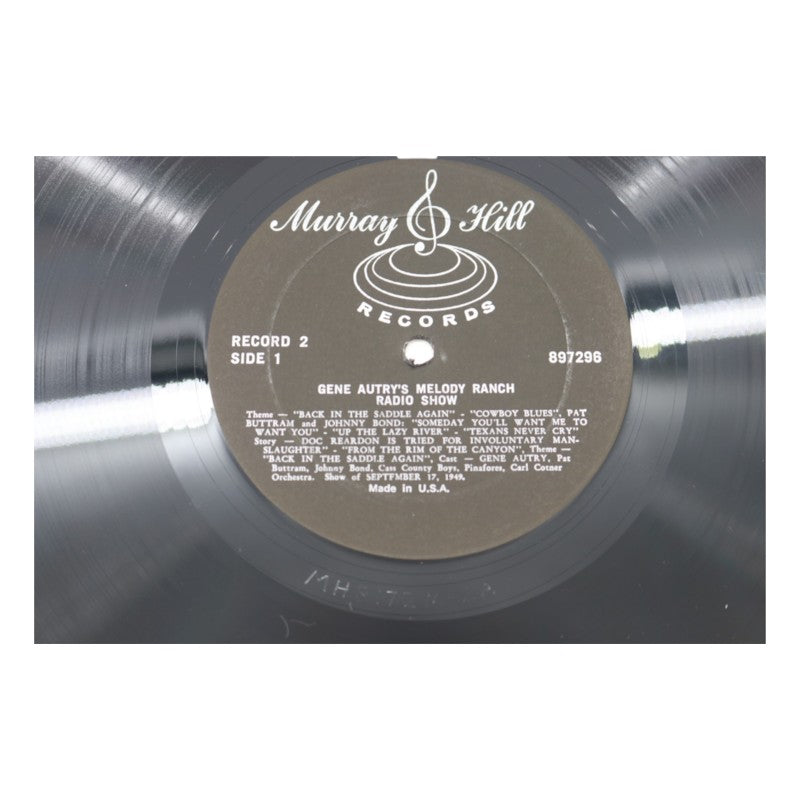 Gene Autry's Melody Ranch Radio Show Autographed Inscribed Vinyl Record Set JSA COA