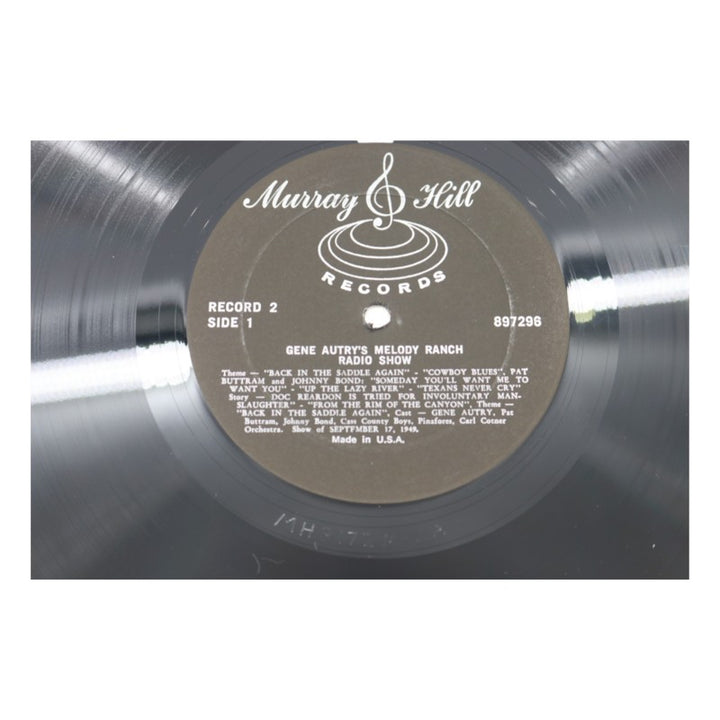 Gene Autry's Melody Ranch Radio Show Autographed Inscribed Vinyl Record Set JSA COA