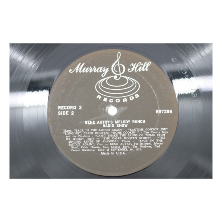 Gene Autry's Melody Ranch Radio Show Autographed Inscribed Vinyl Record Set JSA COA