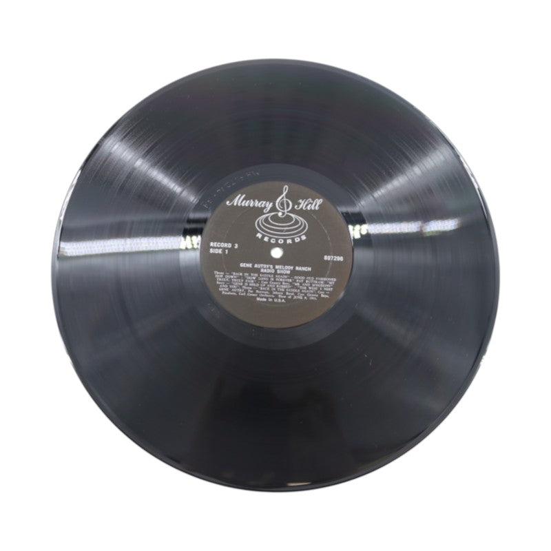 Gene Autry's Melody Ranch Radio Show Autographed Inscribed Vinyl Record Set JSA COA
