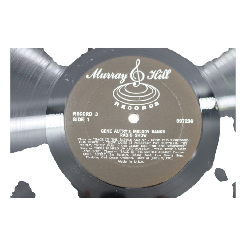 Gene Autry's Melody Ranch Radio Show Autographed Inscribed Vinyl Record Set JSA COA