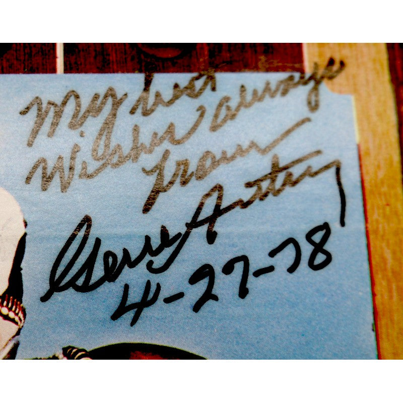 Gene Autry's Melody Ranch Radio Show Autographed Inscribed Vinyl Record Set JSA COA