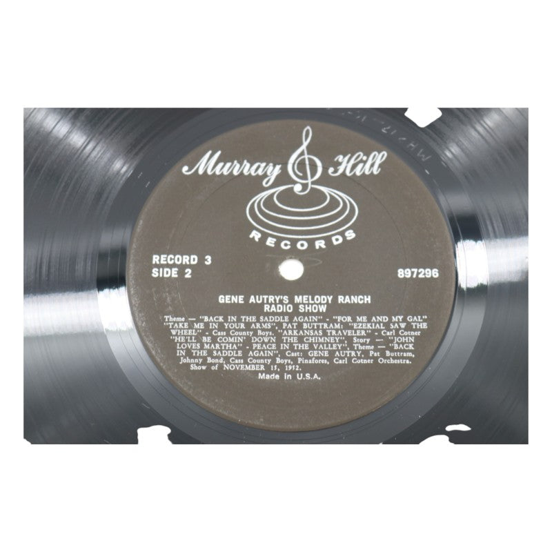 Gene Autry's Melody Ranch Radio Show Autographed Inscribed Vinyl Record Set JSA COA