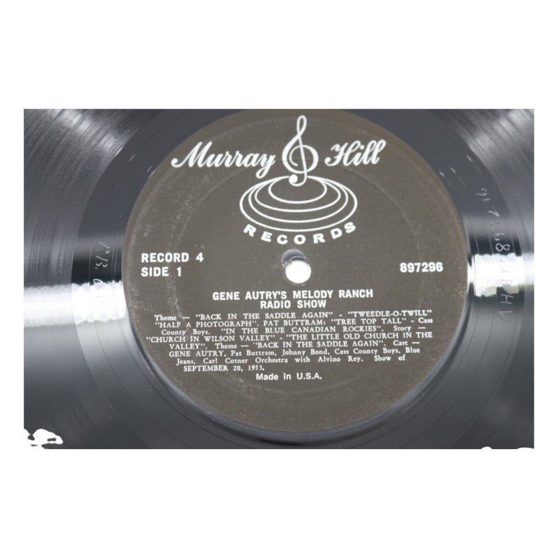 Gene Autry's Melody Ranch Radio Show Autographed Inscribed Vinyl Record Set JSA COA