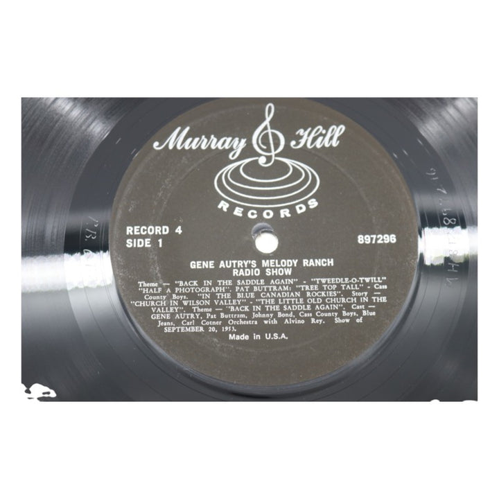 Gene Autry's Melody Ranch Radio Show Autographed Inscribed Vinyl Record Set JSA COA