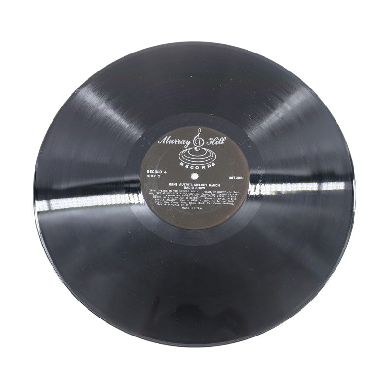 Gene Autry's Melody Ranch Radio Show Autographed Inscribed Vinyl Record Set JSA COA