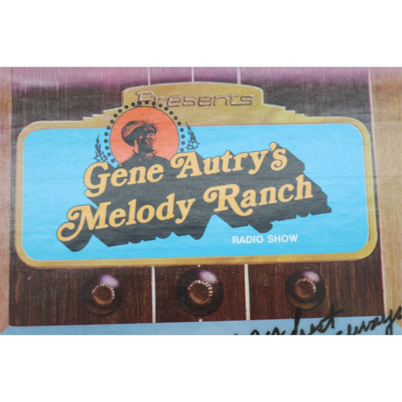 Gene Autry's Melody Ranch Radio Show Autographed Inscribed Vinyl Record Set JSA COA