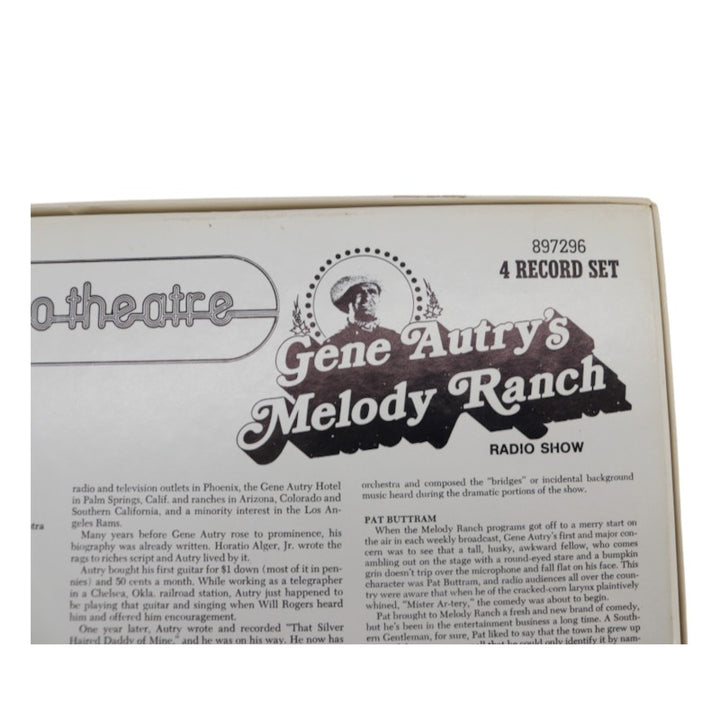 Gene Autry's Melody Ranch Radio Show Autographed Inscribed Vinyl Record Set JSA COA