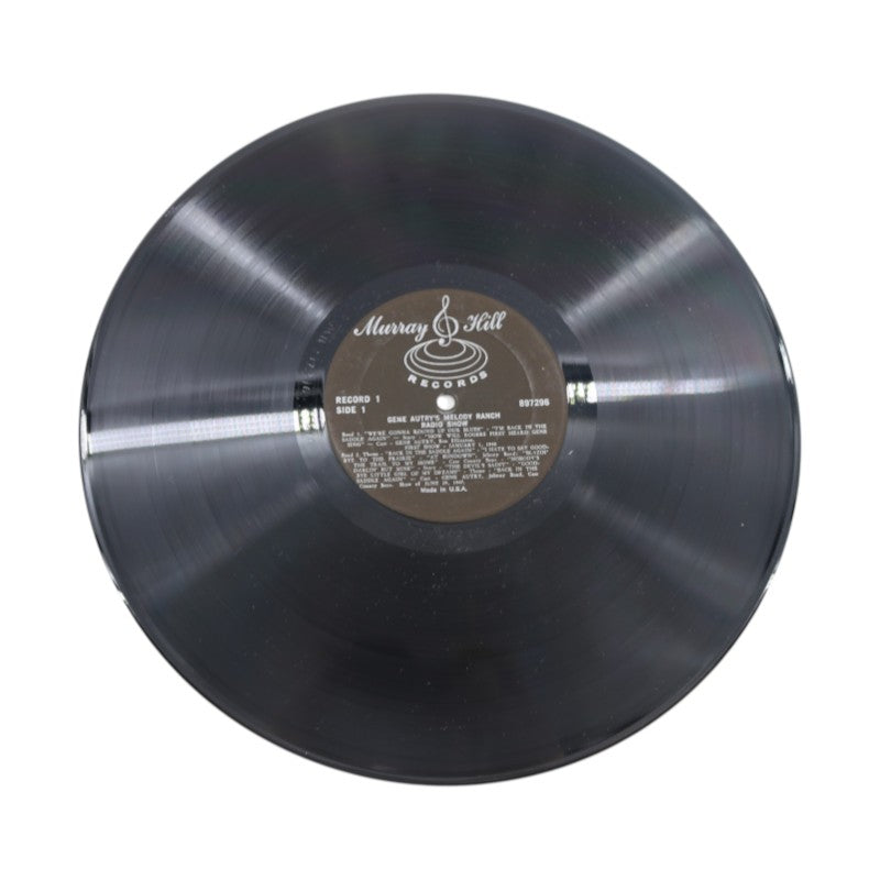 Gene Autry's Melody Ranch Radio Show Autographed Inscribed Vinyl Record Set JSA COA