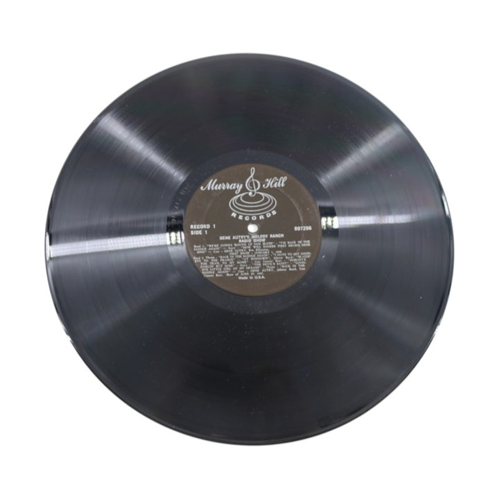 Gene Autry's Melody Ranch Radio Show Autographed Inscribed Vinyl Record Set JSA COA