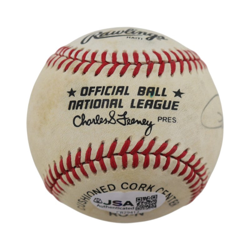 Pete Rose Greg Harris Cincinnati Reds Autographed ONL Baseball JSA COA