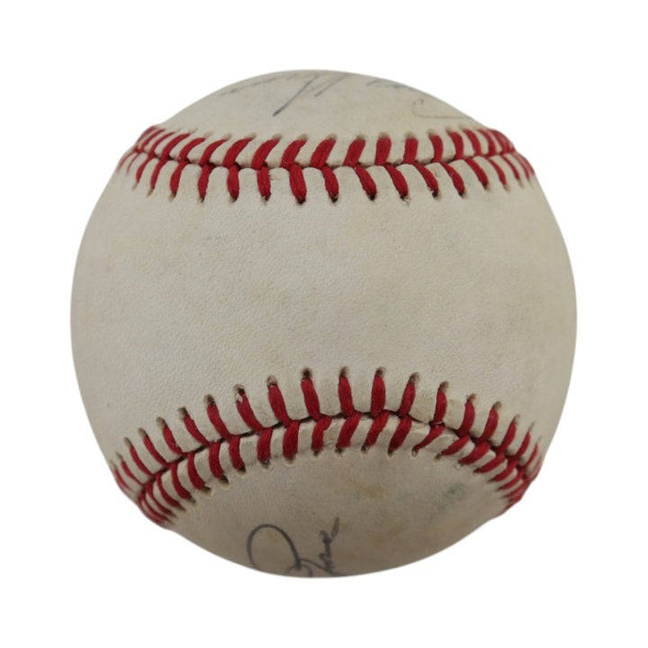 Pete Rose Greg Harris Cincinnati Reds Autographed ONL Baseball JSA COA