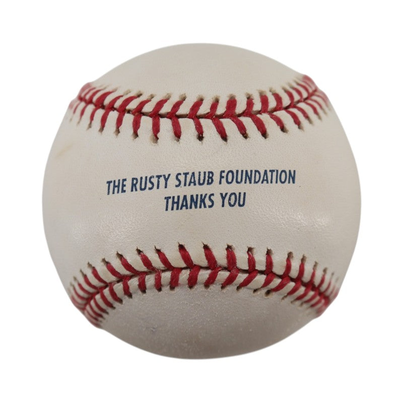 Rusty Staub New York Mets Autographed Rusty Staub Foundation OMLB Baseball JSA COA
