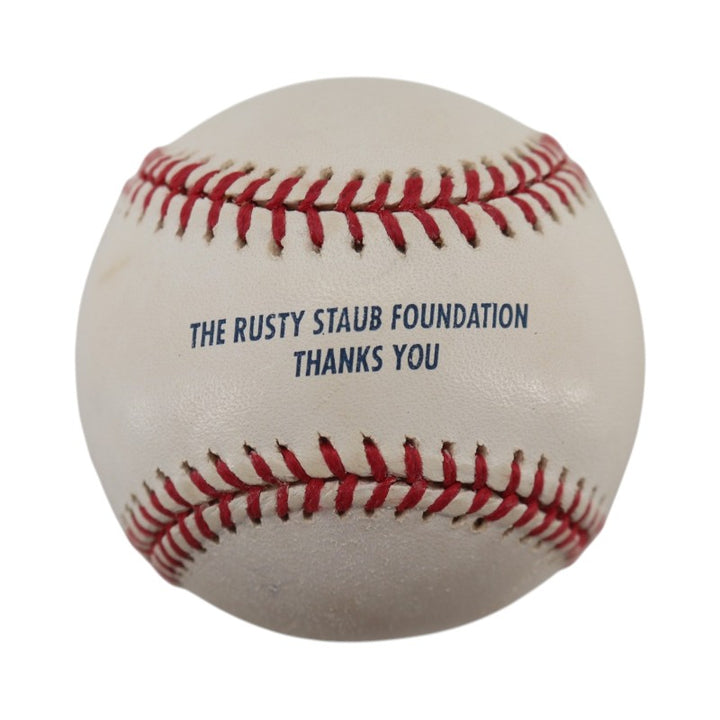 Rusty Staub New York Mets Autographed Rusty Staub Foundation OMLB Baseball JSA COA