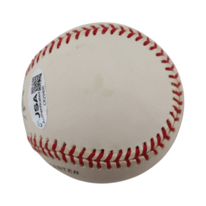 Rusty Staub New York Mets Autographed NY Police & Fire ONL Baseball JSA COA