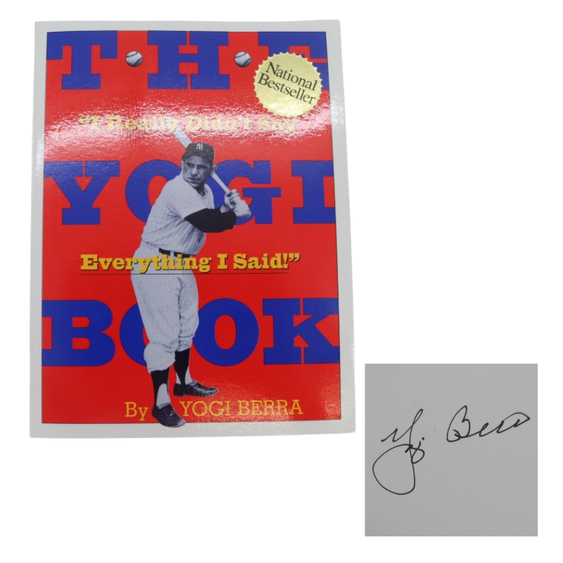 Yogi Berra New York Yankees Autographed The Yogi Book JSA COA