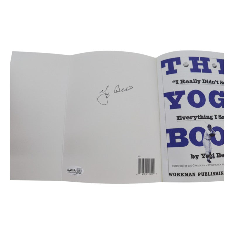 Yogi Berra New York Yankees Autographed The Yogi Book JSA COA