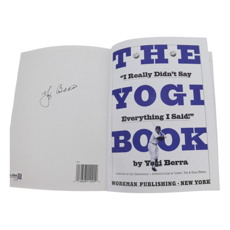 Yogi Berra New York Yankees Autographed The Yogi Book JSA COA