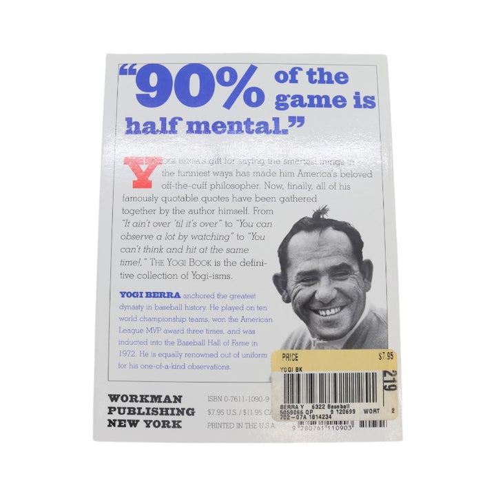 Yogi Berra New York Yankees Autographed The Yogi Book JSA COA