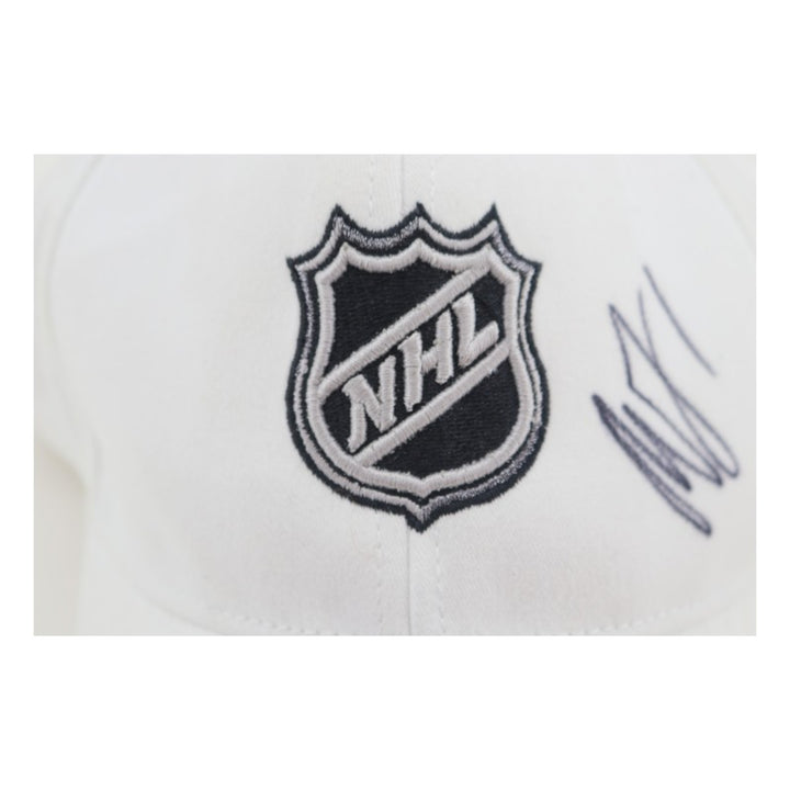 Roberto Luongo Vancover Canucks Autographed White NHL Velcro Hat JSA COA