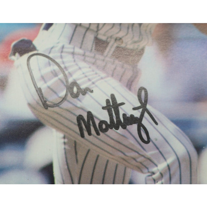 Don Mattingly Yankees Autographed MBIA Invitational August 31, 1989 Program JSA COA