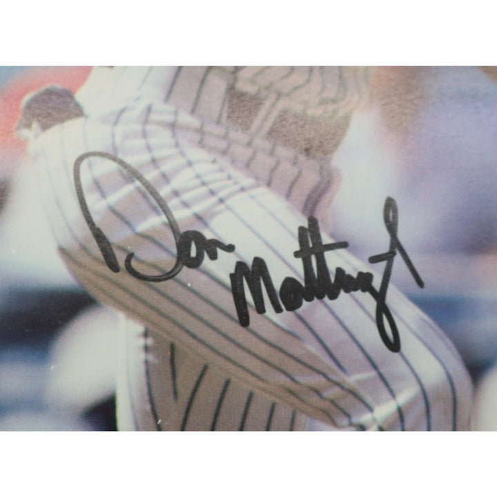 Don Mattingly Yankees Autographed MBIA Invitational August 31, 1989 Program JSA COA