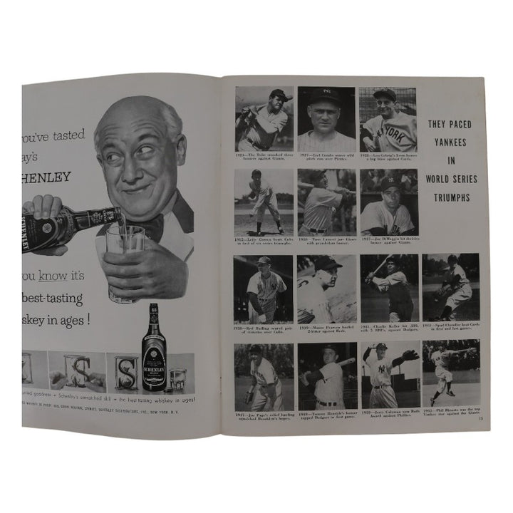New York Yankees vs. Brooklyn Dodgers 1952 World Series 9x12 Program Scored