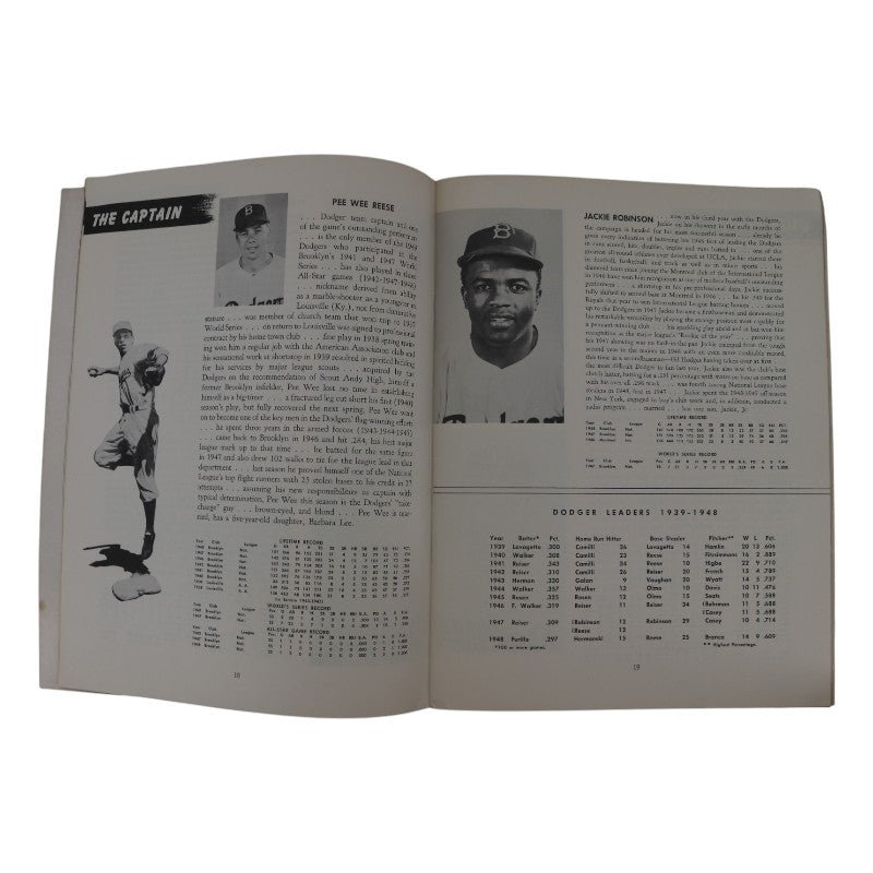 1949 Brooklyn Dodgers 9x11 Yearbook