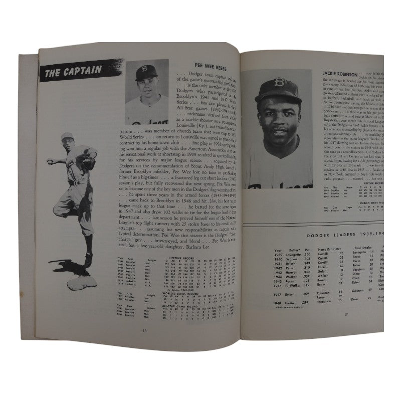 1949 Brooklyn Dodgers 9x11 Yearbook