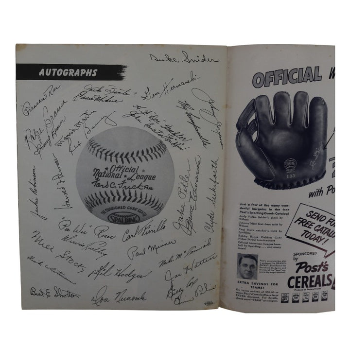 1949 Brooklyn Dodgers 9x11 Yearbook