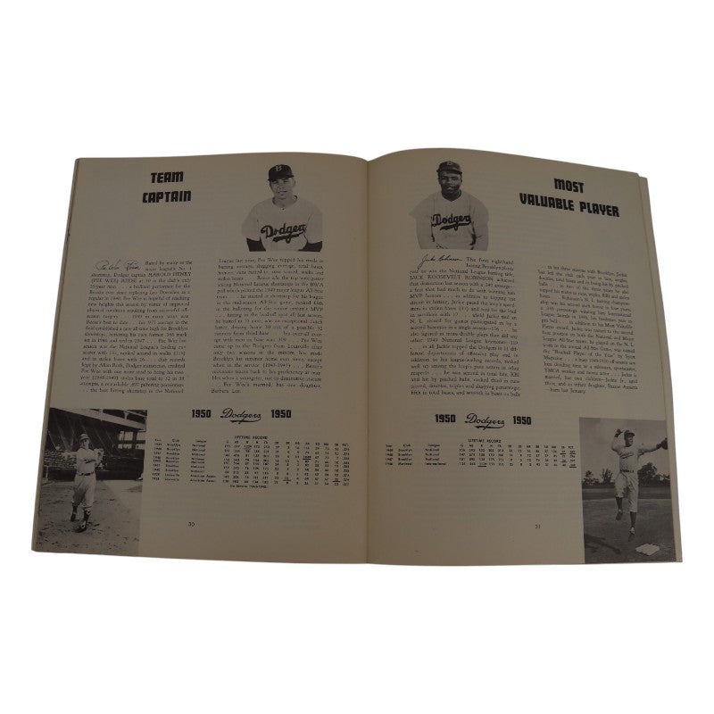 1950 Brooklyn Dodgers 9x11 Yearbook