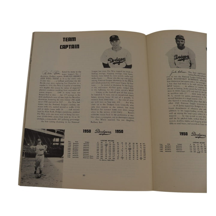 1950 Brooklyn Dodgers 9x11 Yearbook