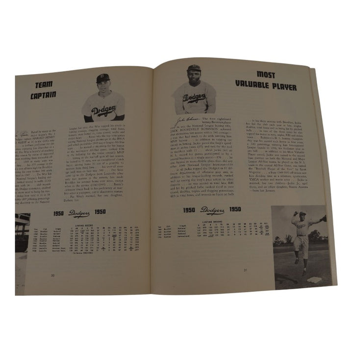 1950 Brooklyn Dodgers 9x11 Yearbook