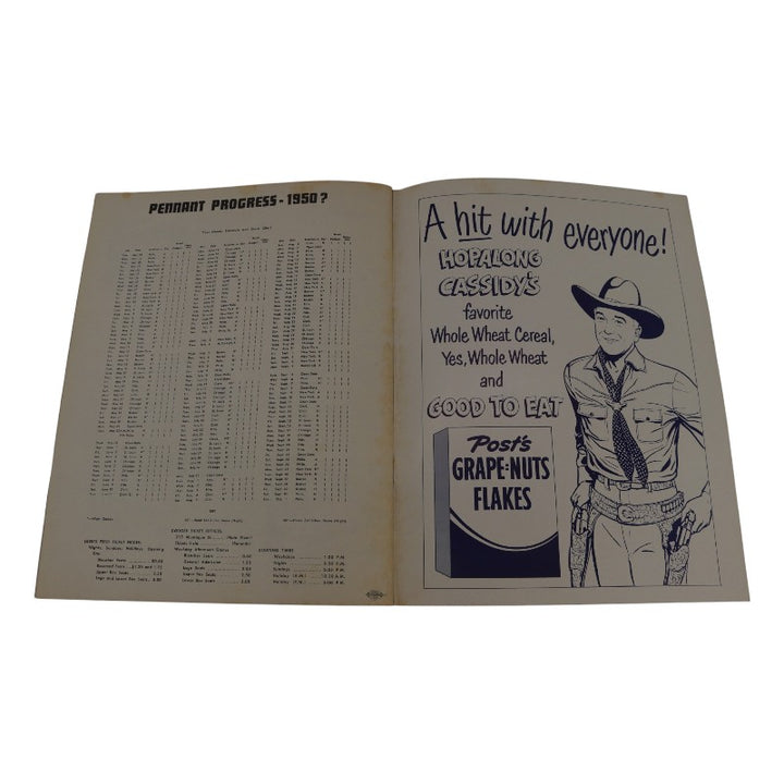 1950 Brooklyn Dodgers 9x11 Yearbook