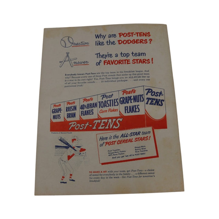 1950 Brooklyn Dodgers 9x11 Yearbook