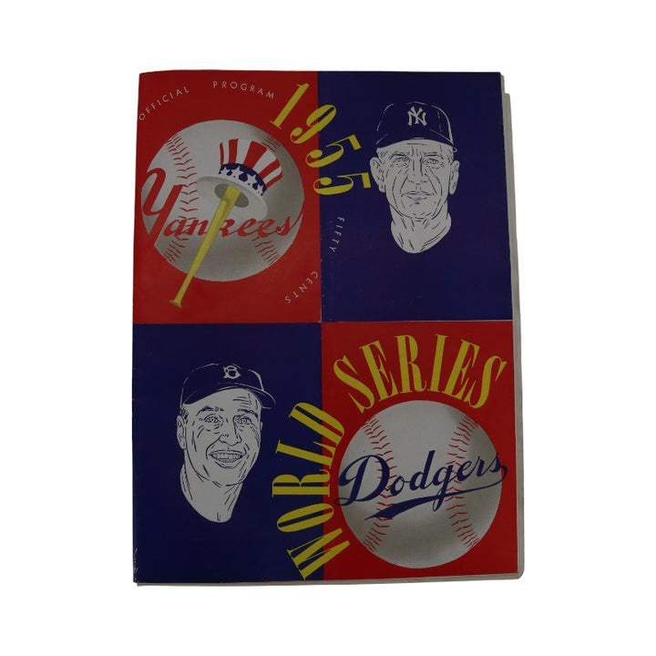 New York Yankees Vs Brooklyn Dodgers 1955 World Series Program 