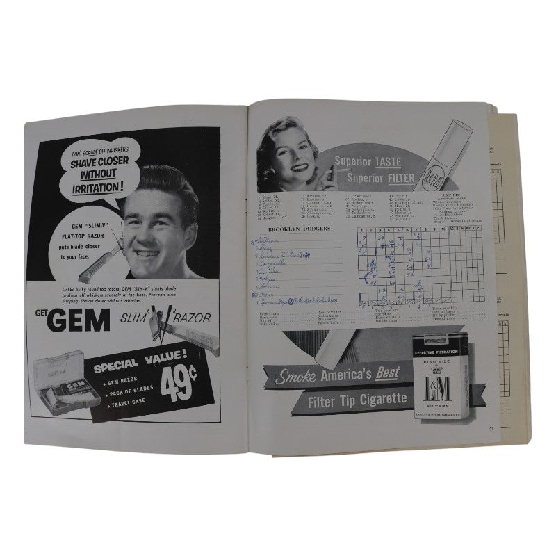 New York Yankees Vs Brooklyn Dodgers 1955 World Series Program