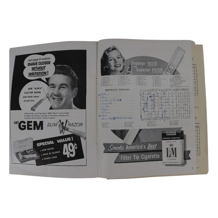 New York Yankees Vs Brooklyn Dodgers 1955 World Series Program
